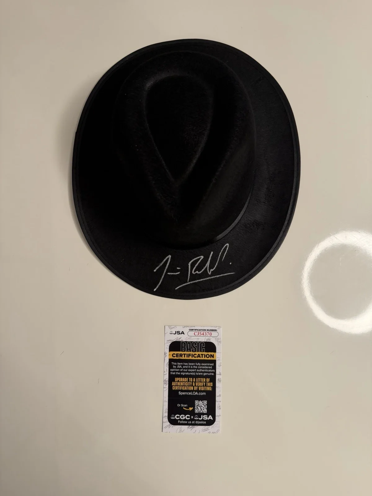 Jim Belushi — Jim James Belushi Autographed Fedora Hat Blue Brothers Rare JSA COA