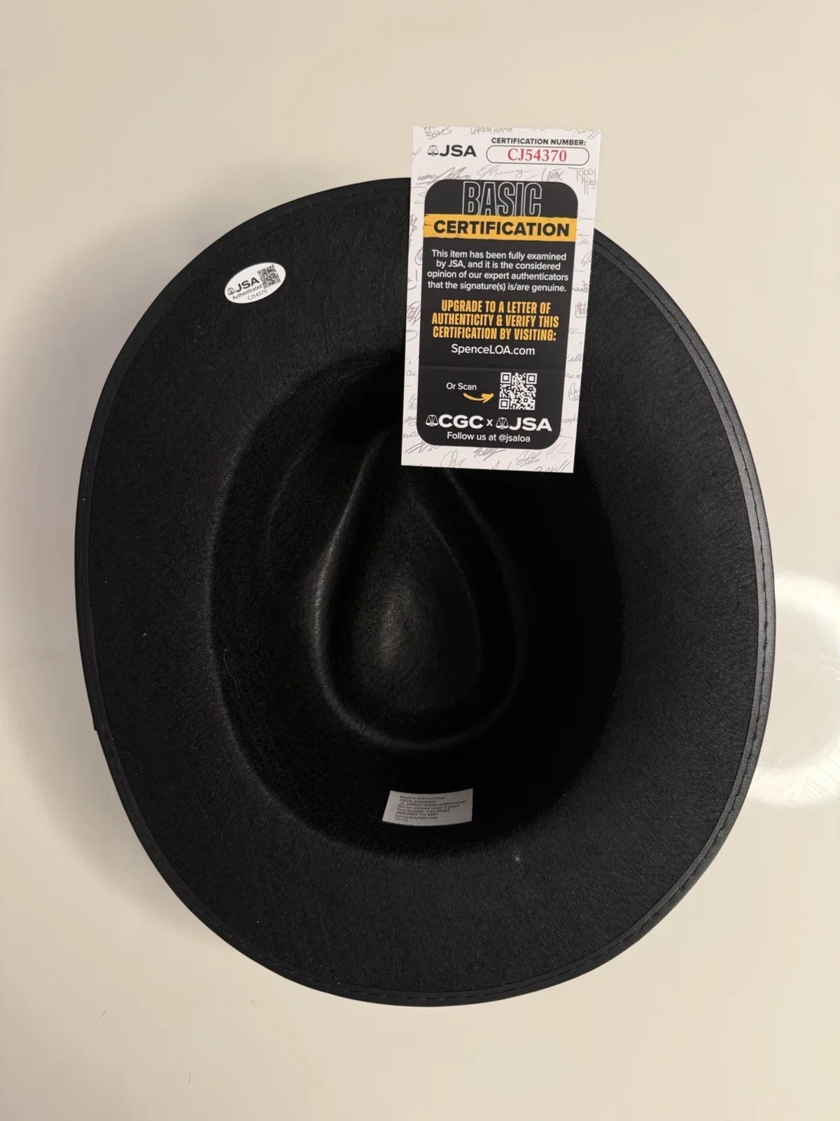 Jim Belushi — Jim James Belushi Autographed Fedora Hat Blue Brothers Rare JSA COA, изображение 2