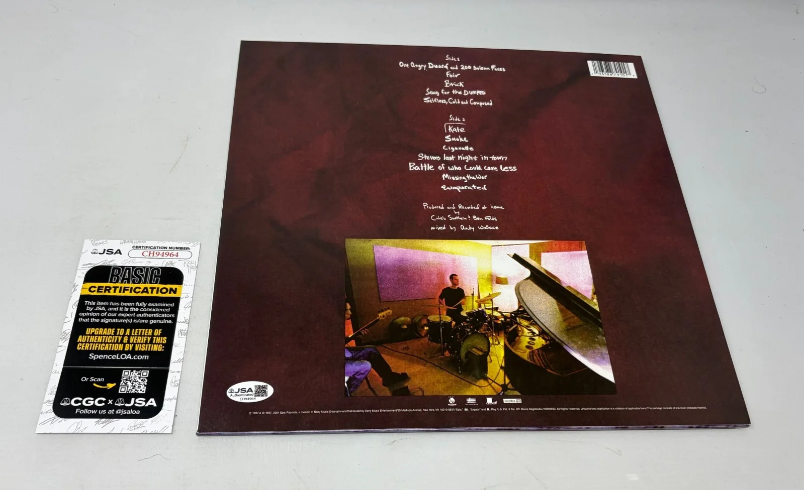 Ben Folds signed Ben Folds Five Whatever And Ever Amen Album JSA COA, image 2