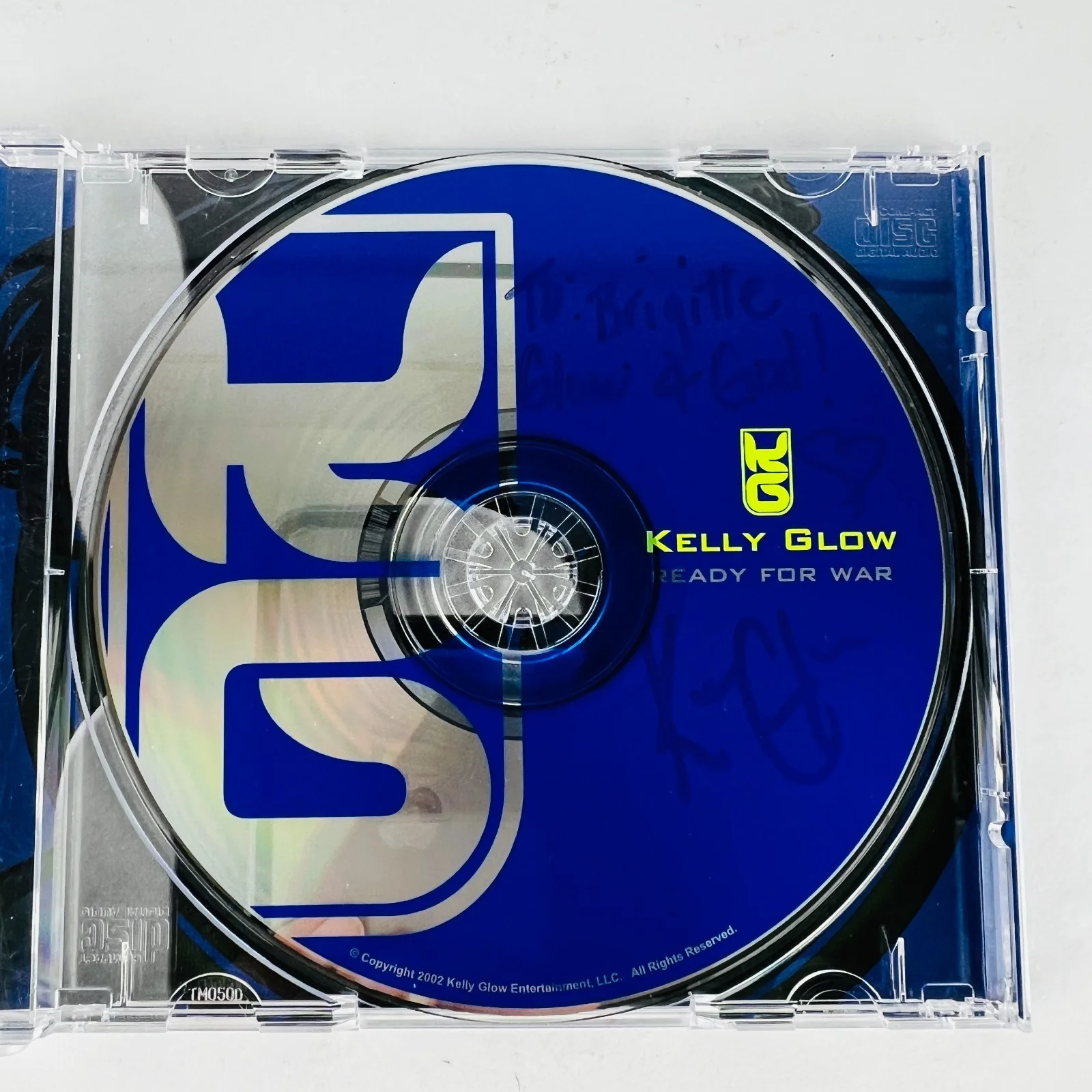 Kelly Glow - Ready For War Signed / Autographed CD Album Christian Hip-Hop Rock, изображение 3