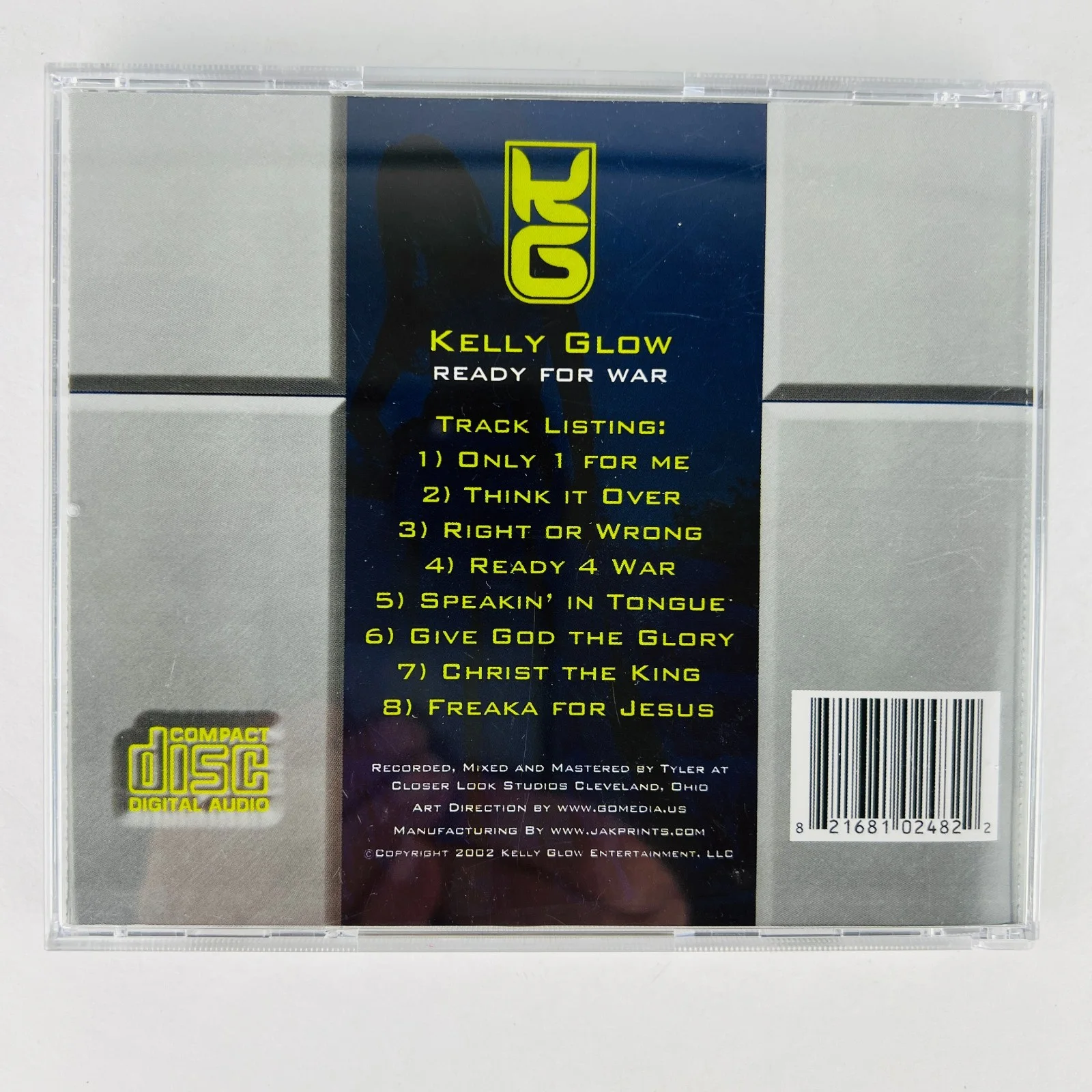 Kelly Glow - Ready For War Signed / Autographed CD Album Christian Hip-Hop Rock, изображение 4
