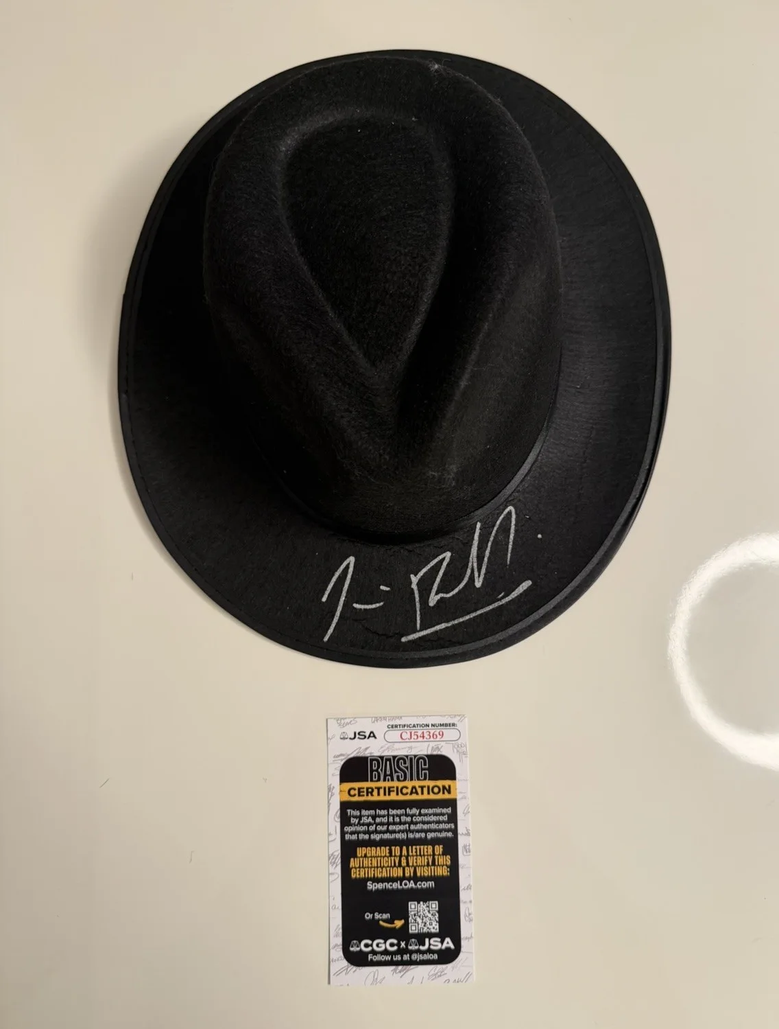 Jim Belushi — Jim James Belushi Autographed Fedora Hat Blue Brothers Rare JSA COA