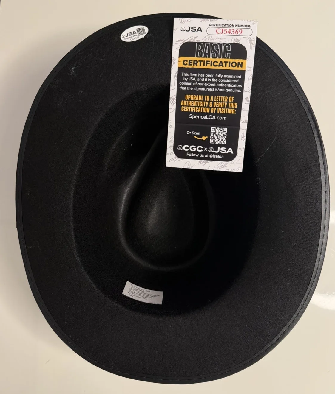 Jim Belushi — Jim James Belushi Autographed Fedora Hat Blue Brothers Rare JSA COA, изображение 2
