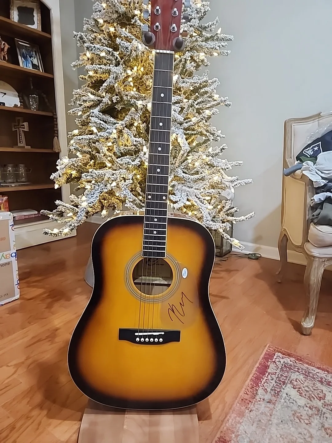 Kenny Chesney — Kenny Chesney Signed Autograph Full Size Acoustic Guitar w/ JSA & Beckett COA, изображение 2