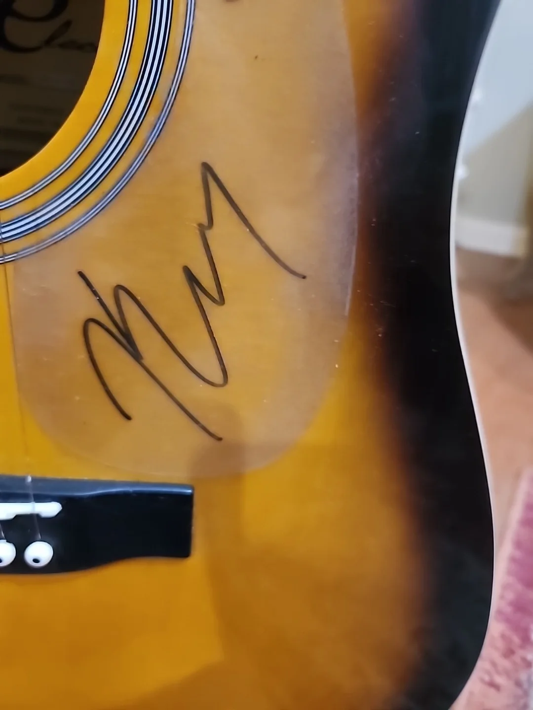 Kenny Chesney — Kenny Chesney Signed Autograph Full Size Acoustic Guitar w/ JSA & Beckett COA, изображение 4