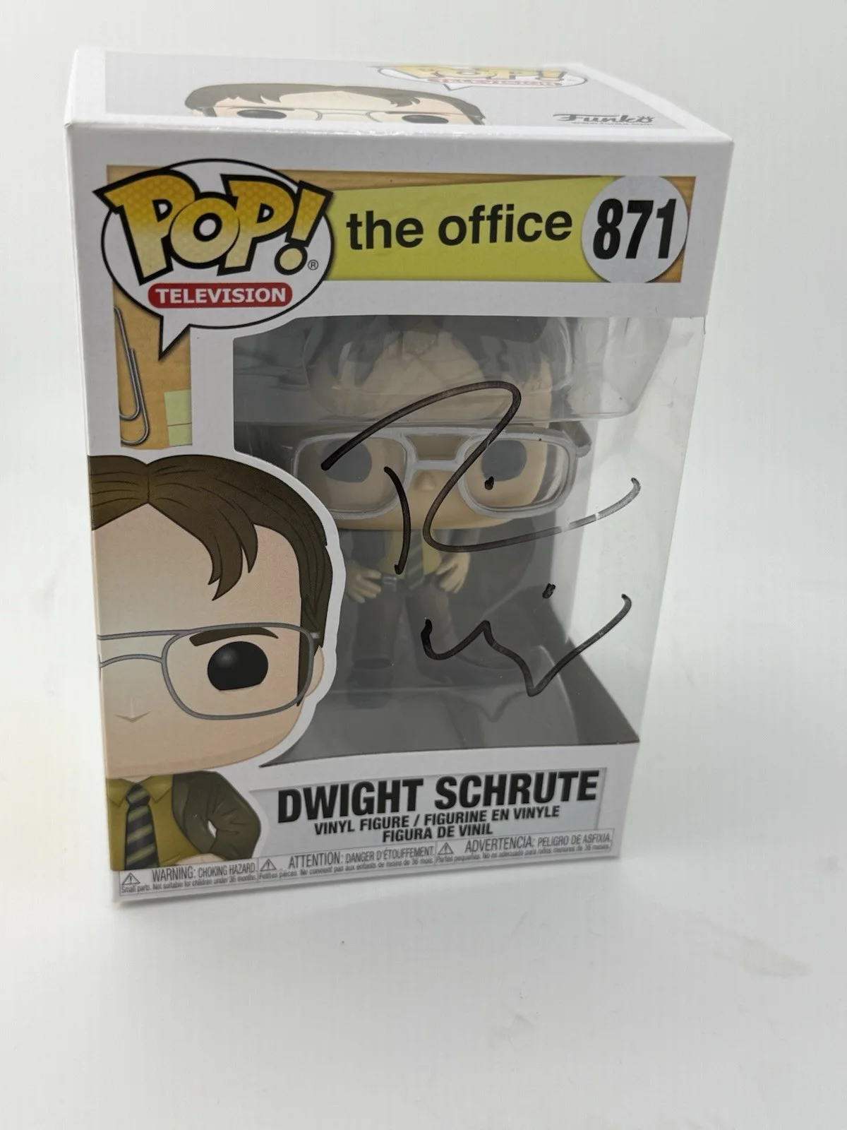 Rainn Wilson — Rainn Wilson Signed Dwight Schrute Funko Pop 871 Office Autograph NO COA