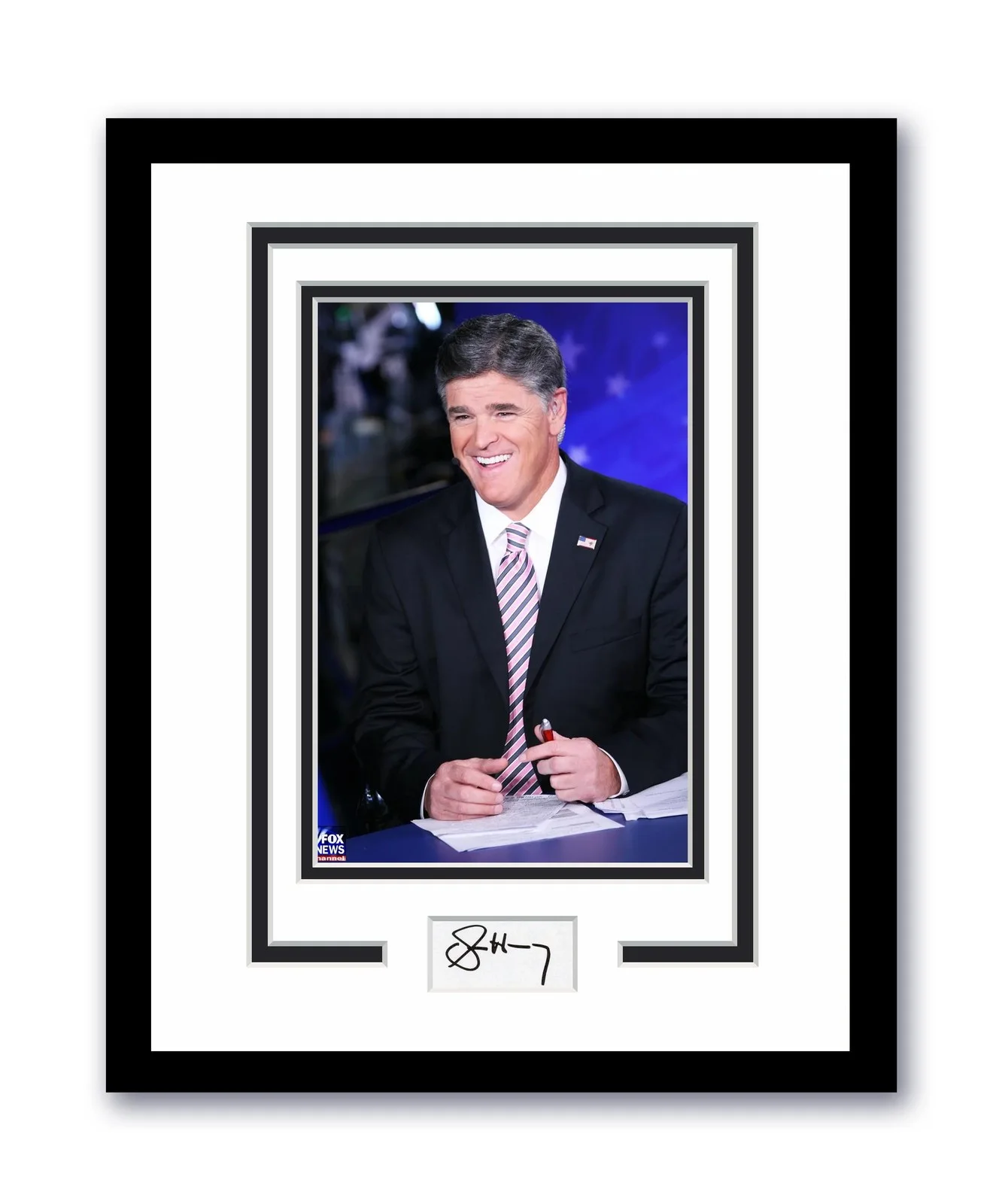 Sean Hannity — Sean Hannity Autographed Signed 11x14 Framed Photo Fox News ACOA
