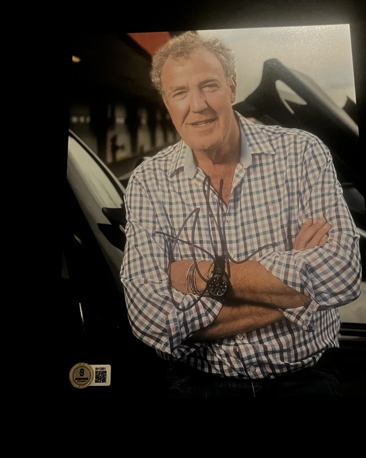 Jeremy Clarkson — Jeremy Clarkson autographed signed BBC Top Gear 8x10 photo Beckett BAS coa