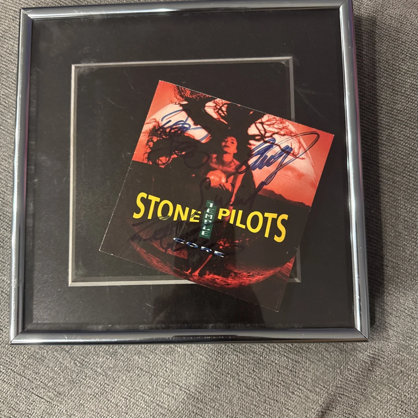 Stone Temple Pilots signed Core CD cover X4 Scott Weiland proof, image 2