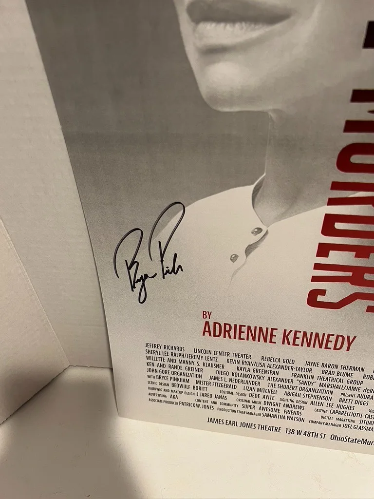 Ohio State Murders Cast HAND SIGNED 14x22 Window Card Audra McDonald, изображение 4