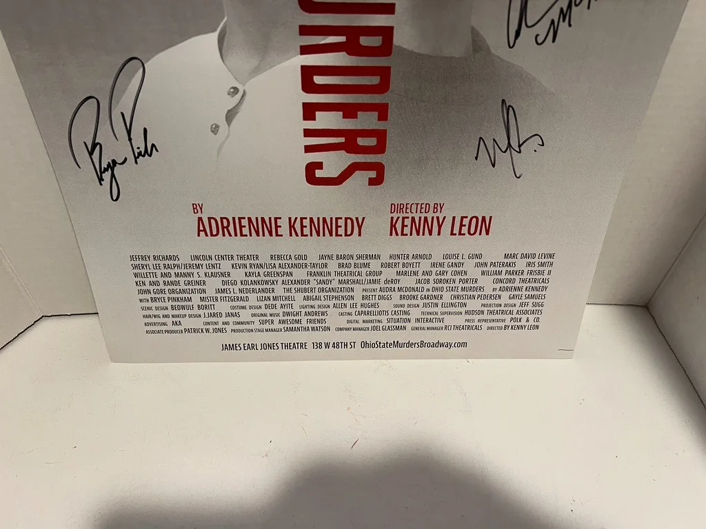 Ohio State Murders Cast HAND SIGNED 14x22 Window Card Audra McDonald, изображение 5