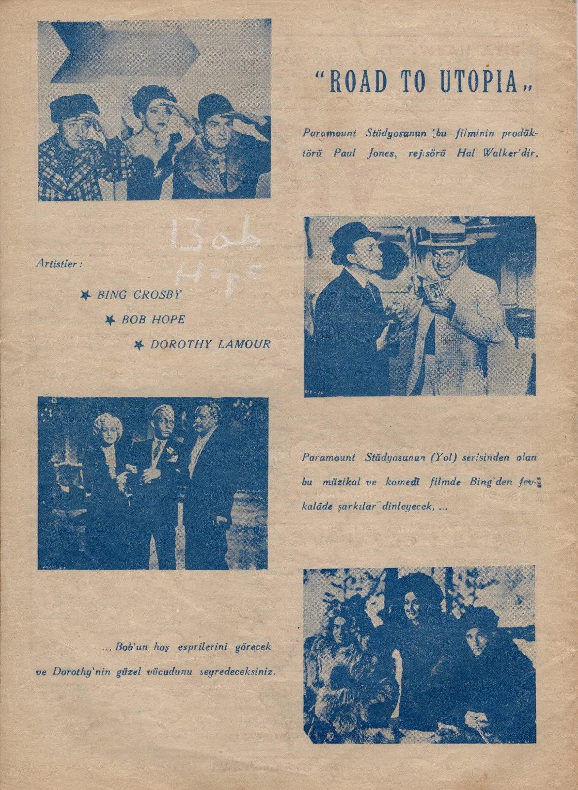 Rita Hayworth — Rita Hayworth Signed Autographed Turkish Magazine November 25, 1946, image 3