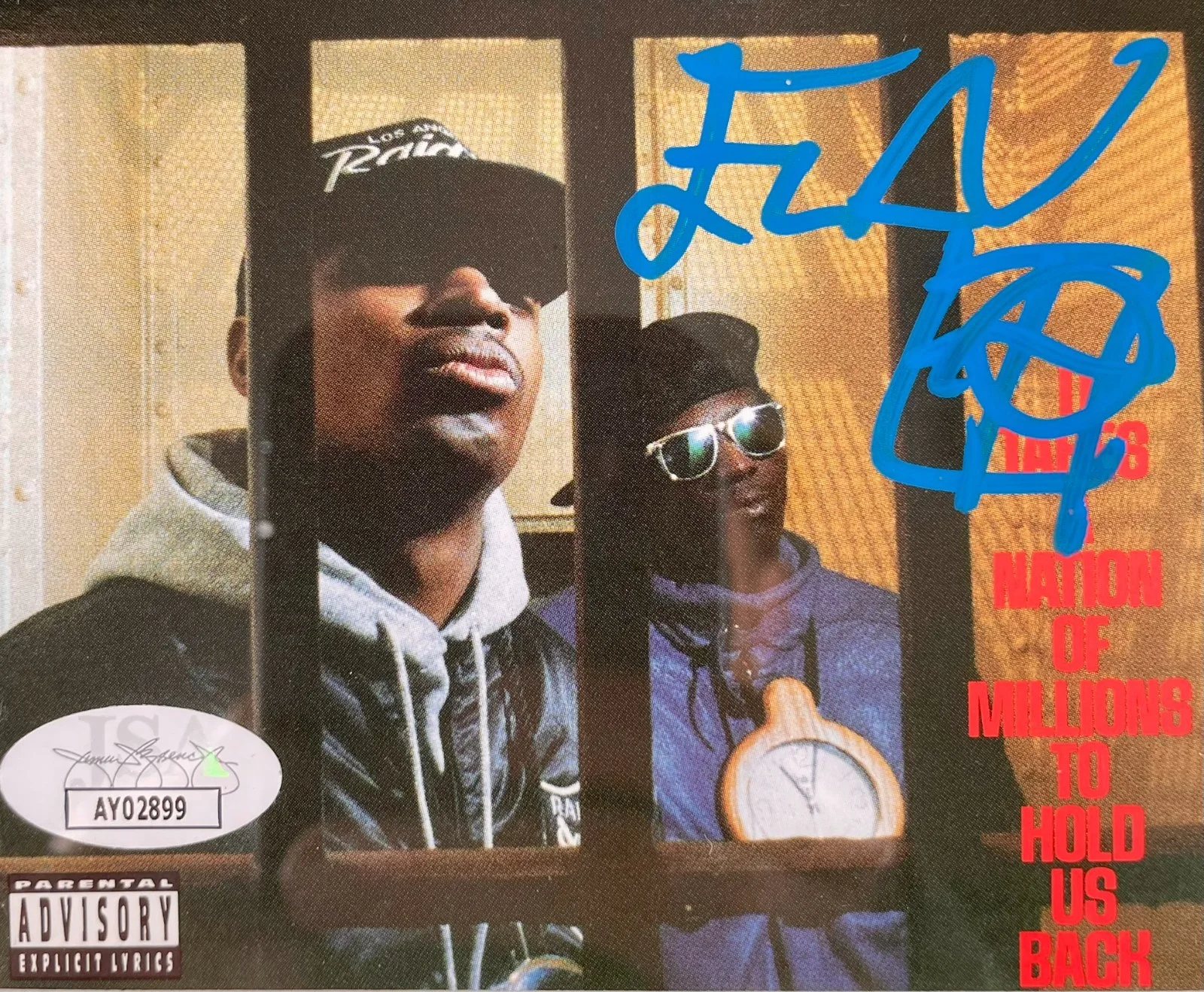 Flavor Flav Signed Public Enemy It Takes A Nation CD Booklet Framed JSA COA, image 2
