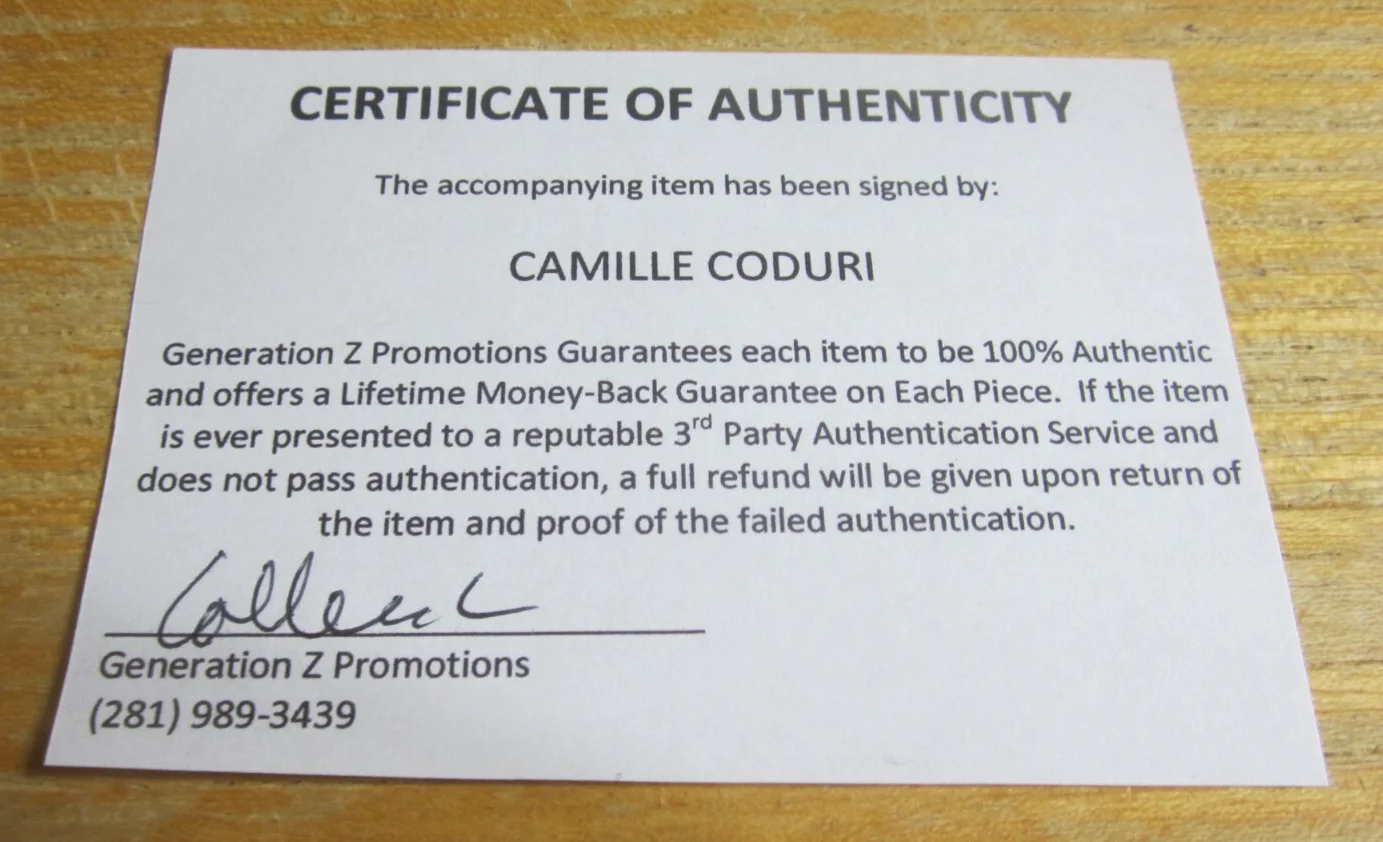 Camille Coduri — Camille Coduri Actress Autographed Signed 6X8 Photo "Doctor Who" Jackie Tyler, изображение 3