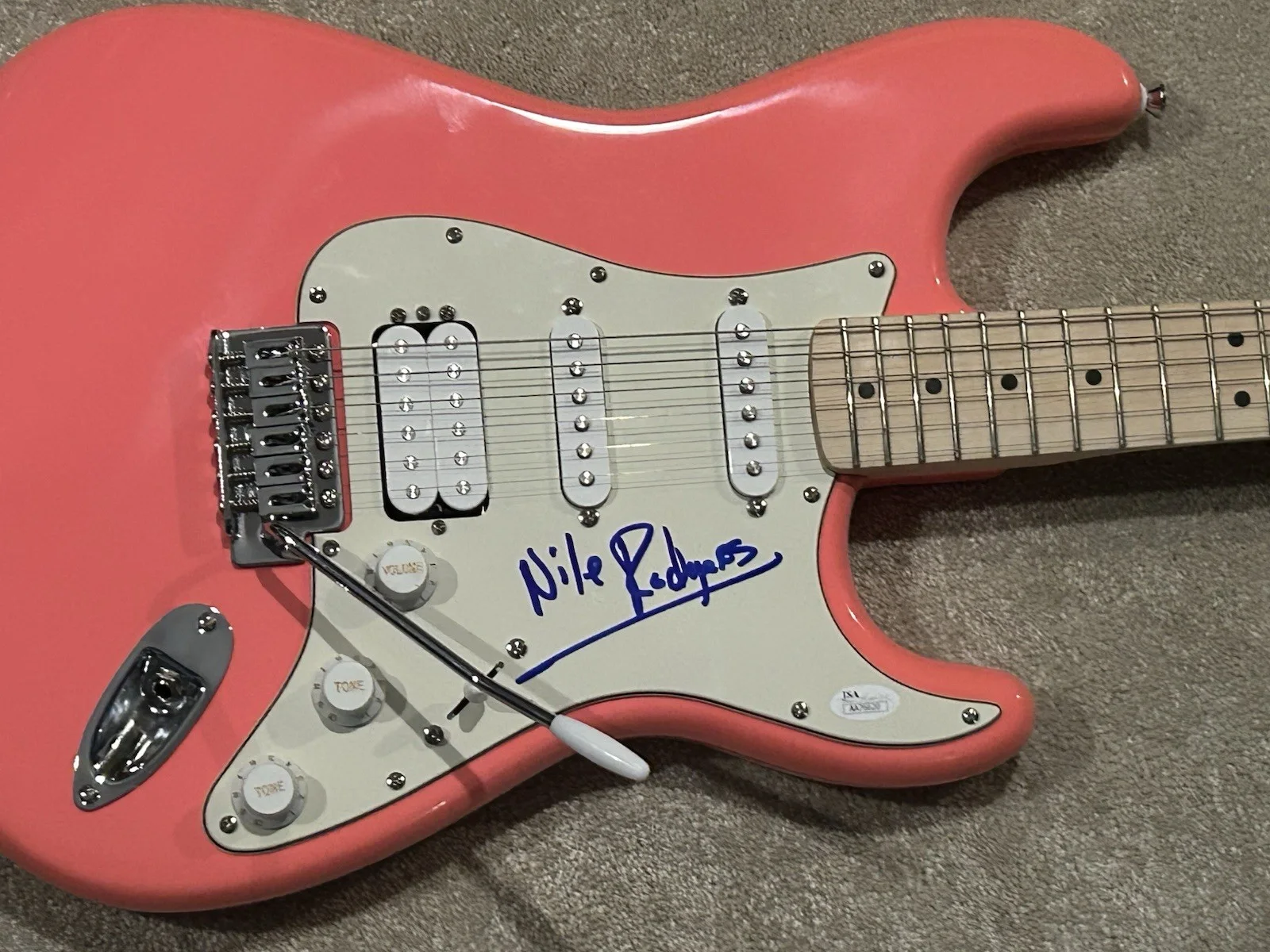 Nile Rodgers Signed Guitar Autographed Chic Daft Punk JSA, image 2