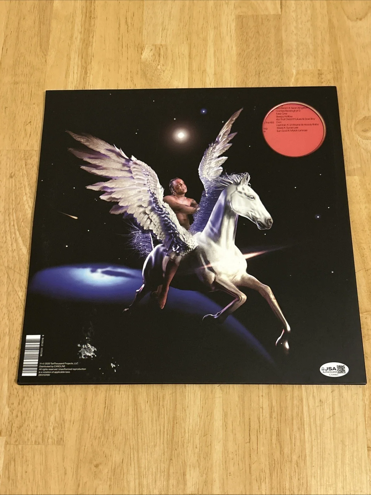 Trippie Redd Autographed Pegasus Album Vinyl JSA Certified, изображение 3