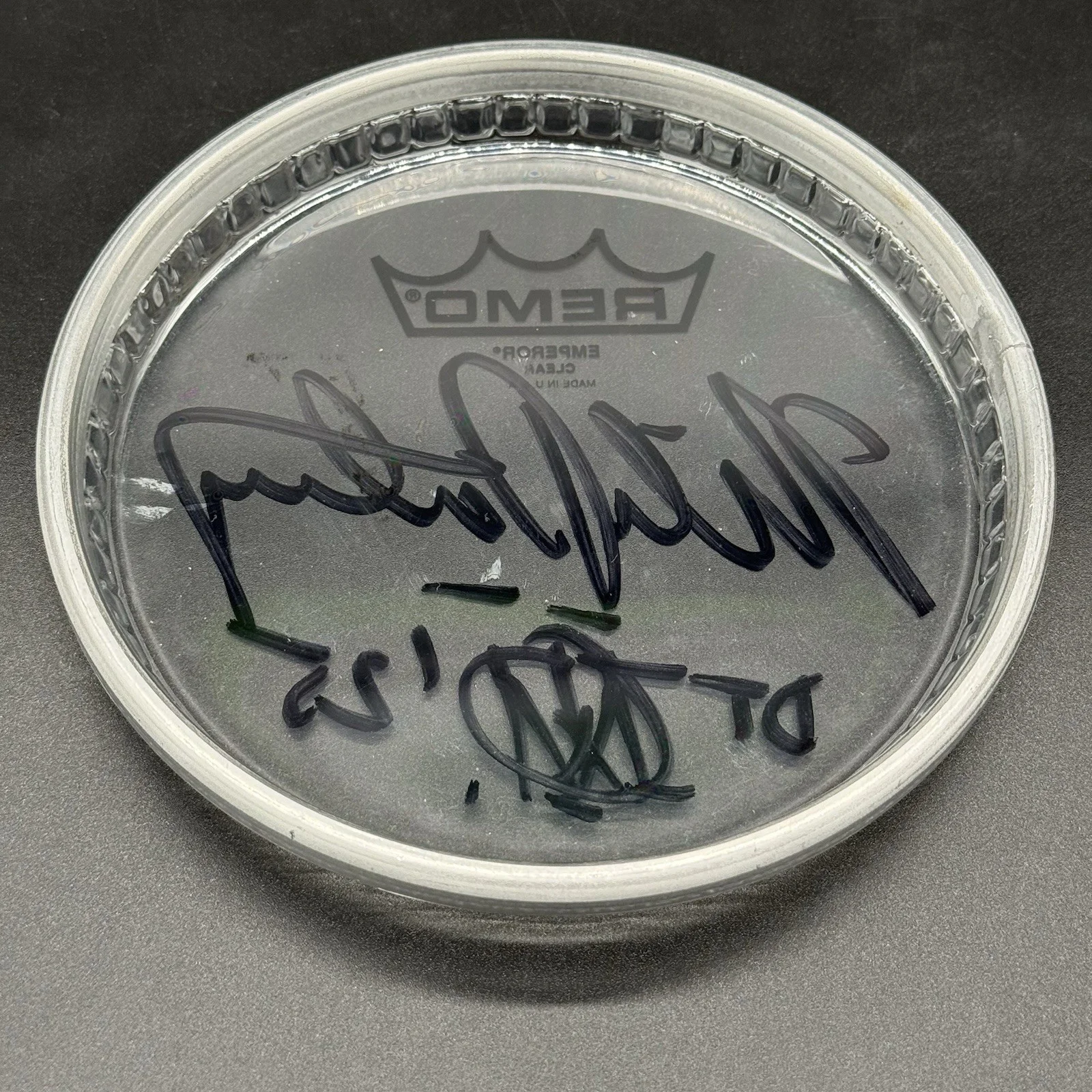 Mike Portnoy Autographed 6” Drum Head Dream Theater’s 40th Anniversary 2024/2025, изображение 2