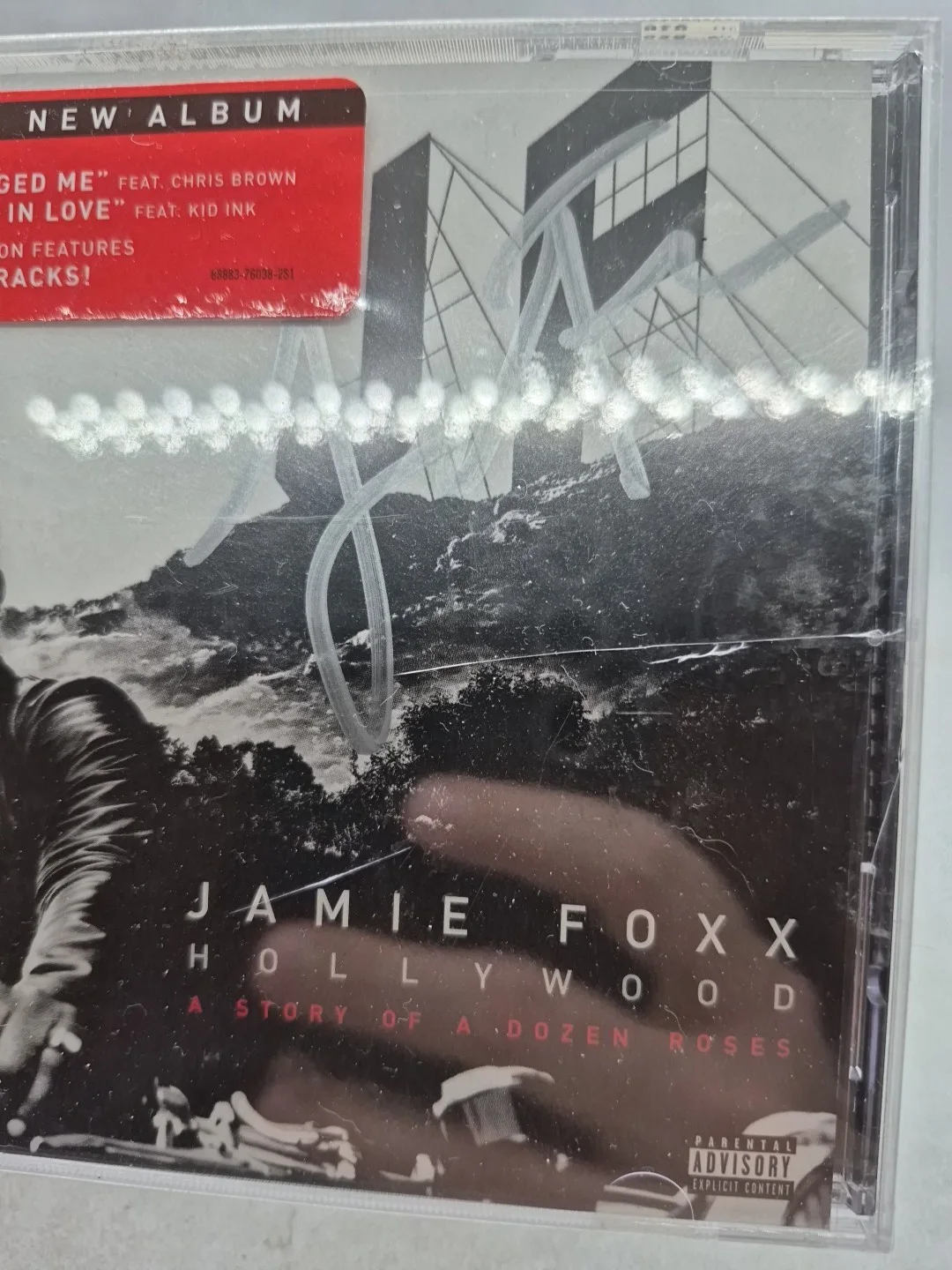 New Jamie Foxx Hollywood cd A Story of a Dozen Roses autographed signed Cracked, изображение 3
