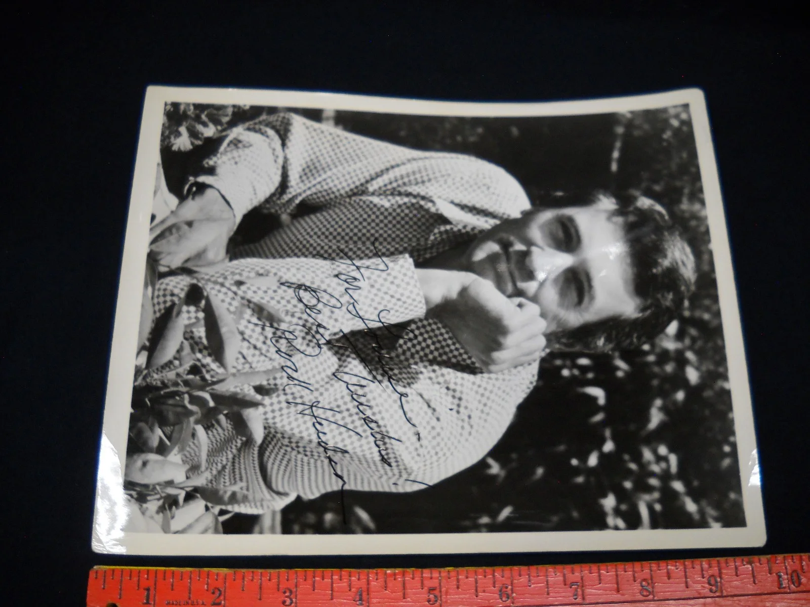 Rock Hudson — 8x10 Original Publicity Photo Signed by Rock Hudson Golden Age Movies TV Actor, изображение 2