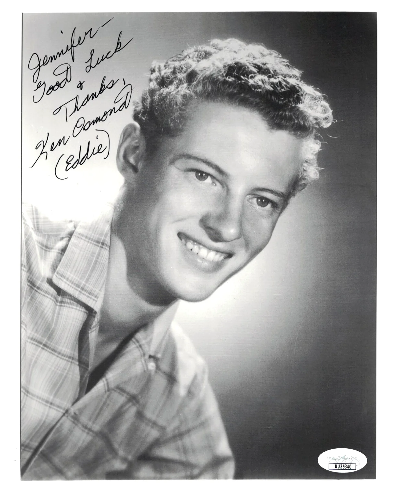 Ken Osmond — KEN OSMOND JSA Autographed 8X10 Leave It To Beaver FREE SHIPPING! JSA Not PSA