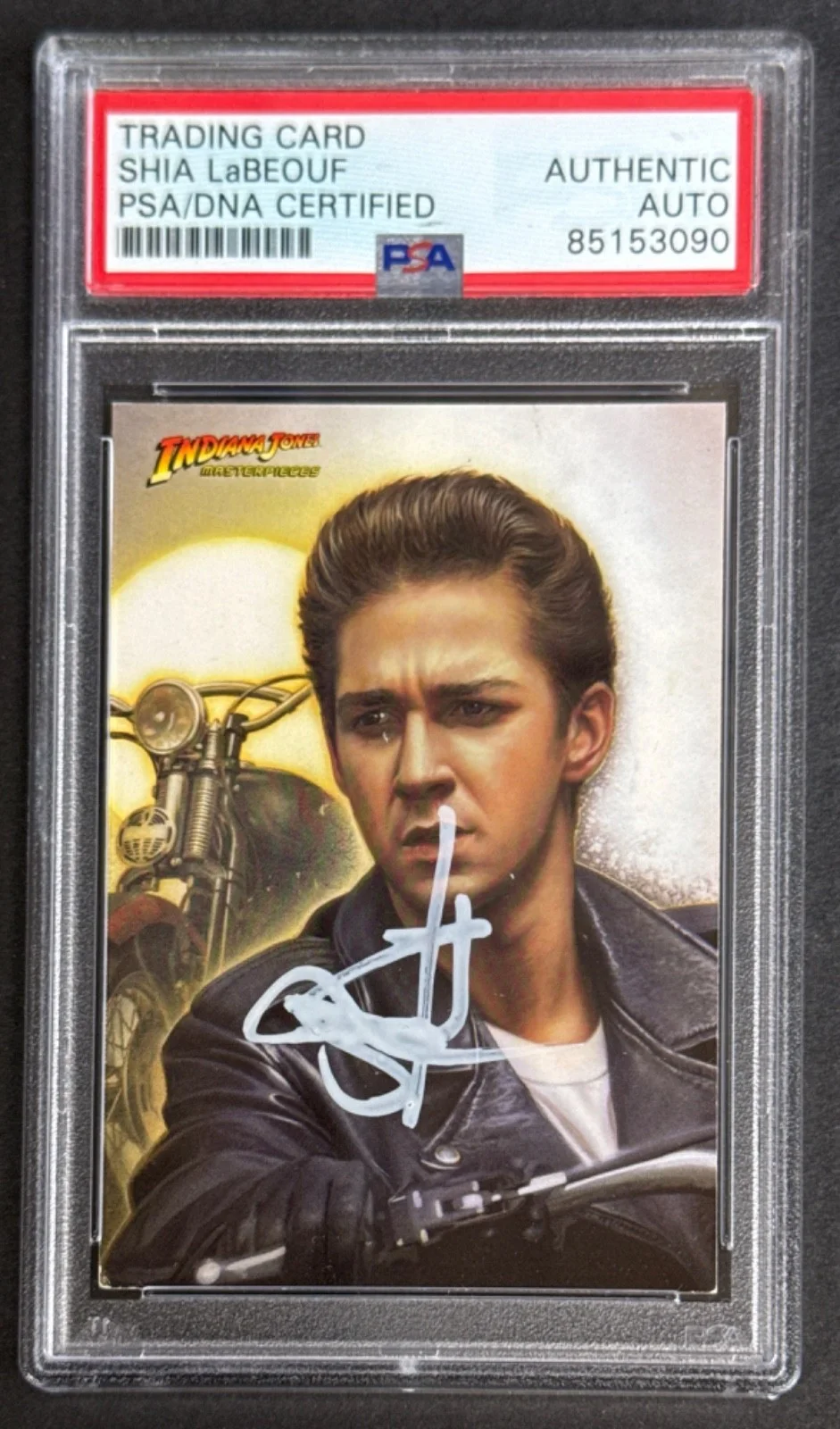 Shia LeBeouf — Shia LeBeouf Signed 2008 Topps Indiana Jones Card #7 PSA 85153090