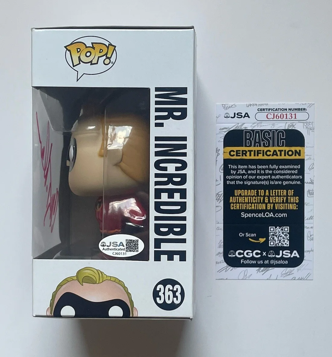 Craig T Nelson — Craig T Nelson Hand Signed Funko JSA Authentic The Incredibles, изображение 2
