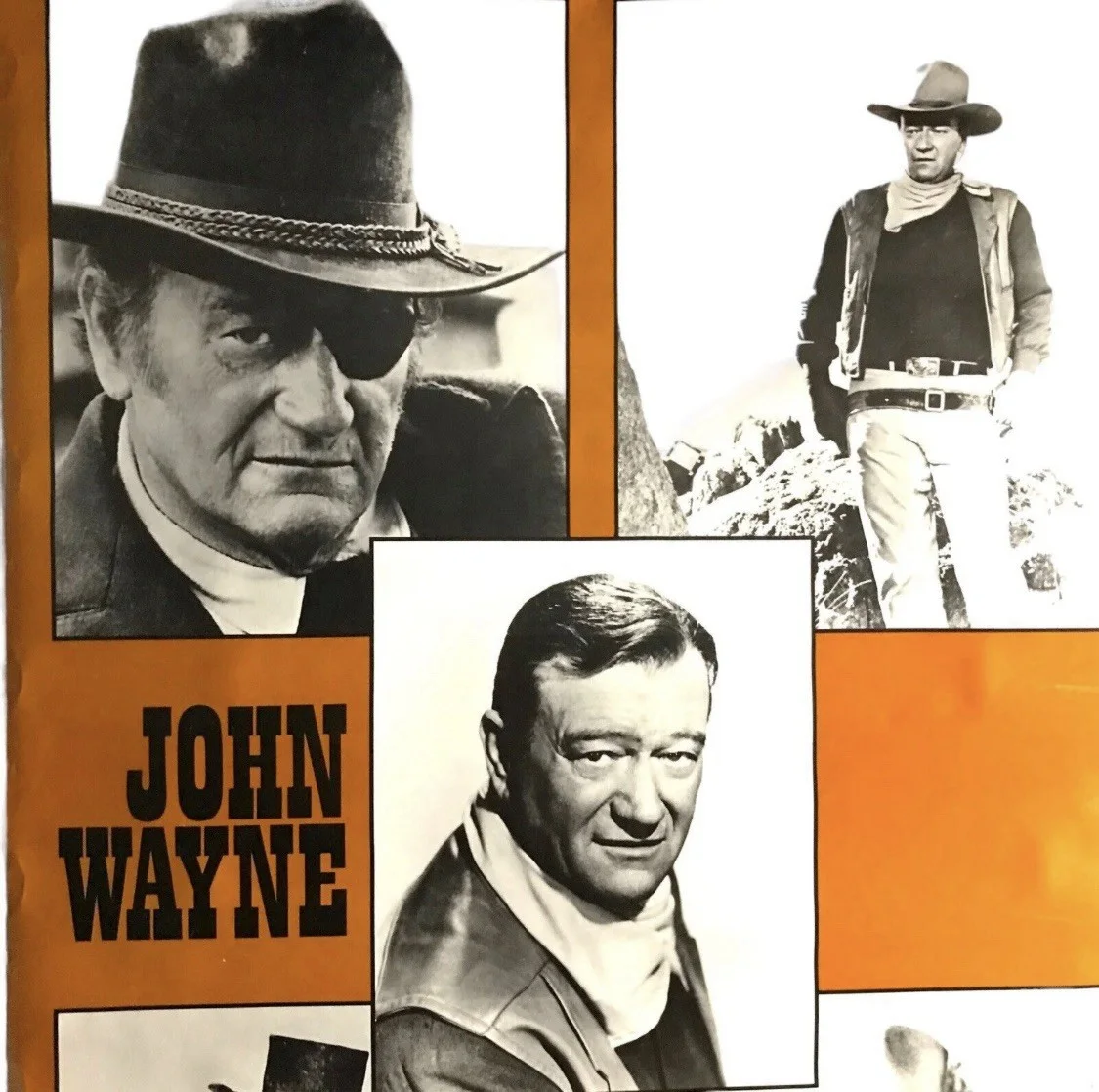 John Wayne Original Poster Pace Minerva No 80 Vintage Western Cowboy Rare Print, image 2