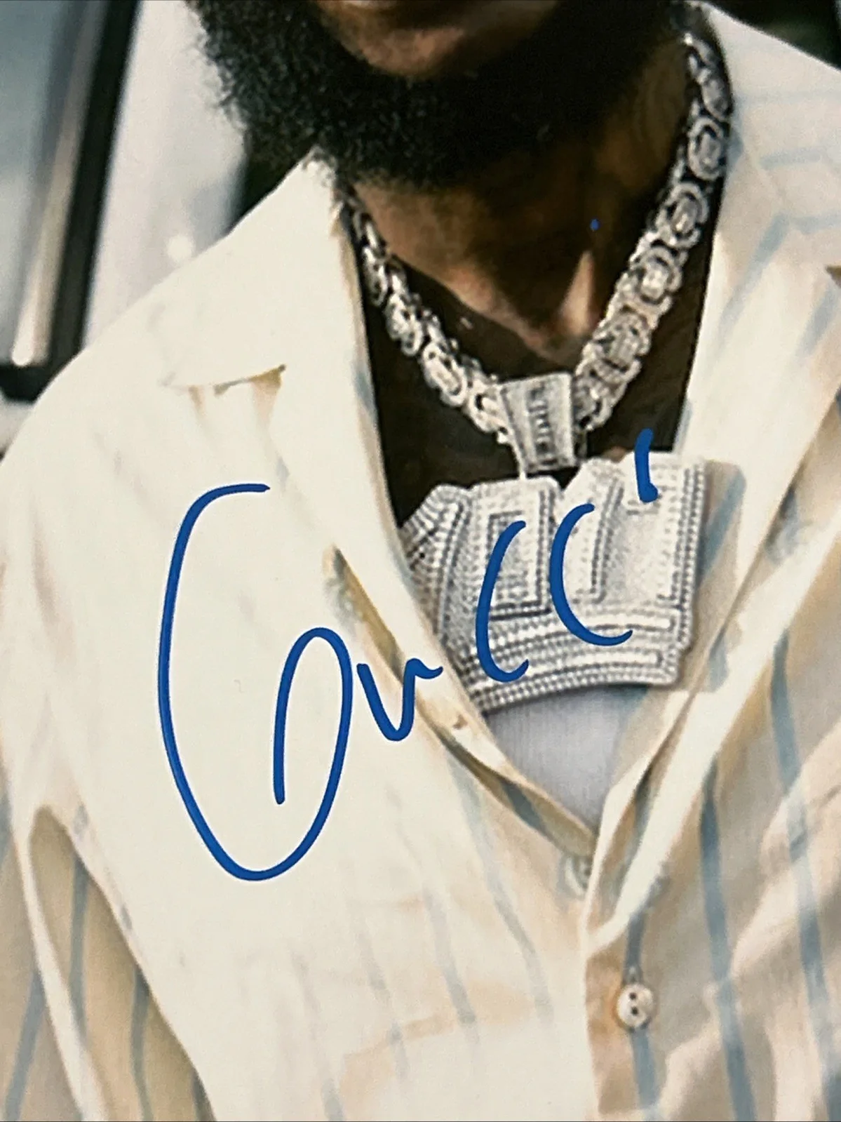 Gucci Mane Rapper Autographed 8x10 Photo JSA Certified, image 2