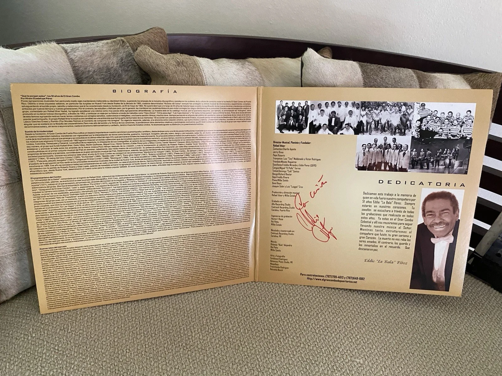 EL GRAN COMBO 50 ANIVERSARIO LIMITED EDITION NEW DOUBLE VINYL RECORDS SIGNED, изображение 2