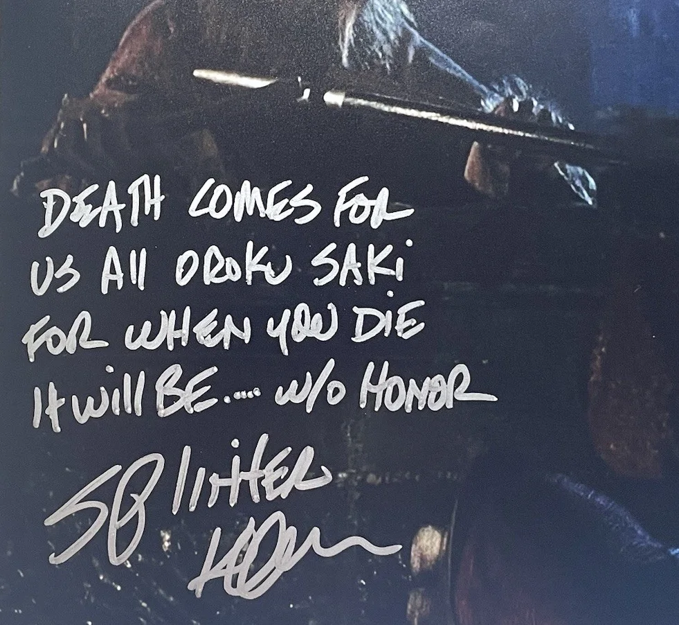 James Saito — Kevin Clash & James Saito Signed 12x18 JSA Authentic TMNT Shredder Splinter, image 3