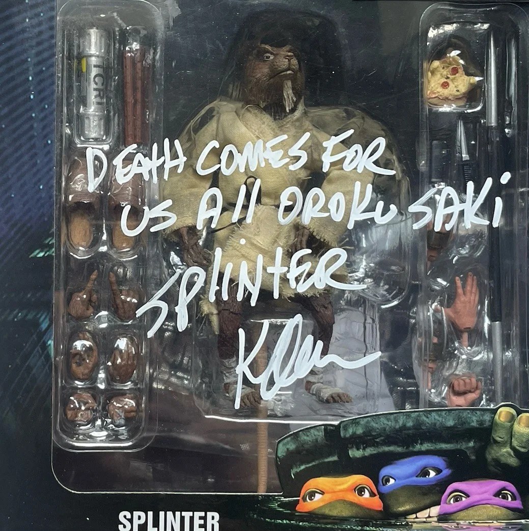 James Saito — Kevin Clash & James Saito NECA Figure JSA Authentic TMNT Shredder Splinter, изображение 4