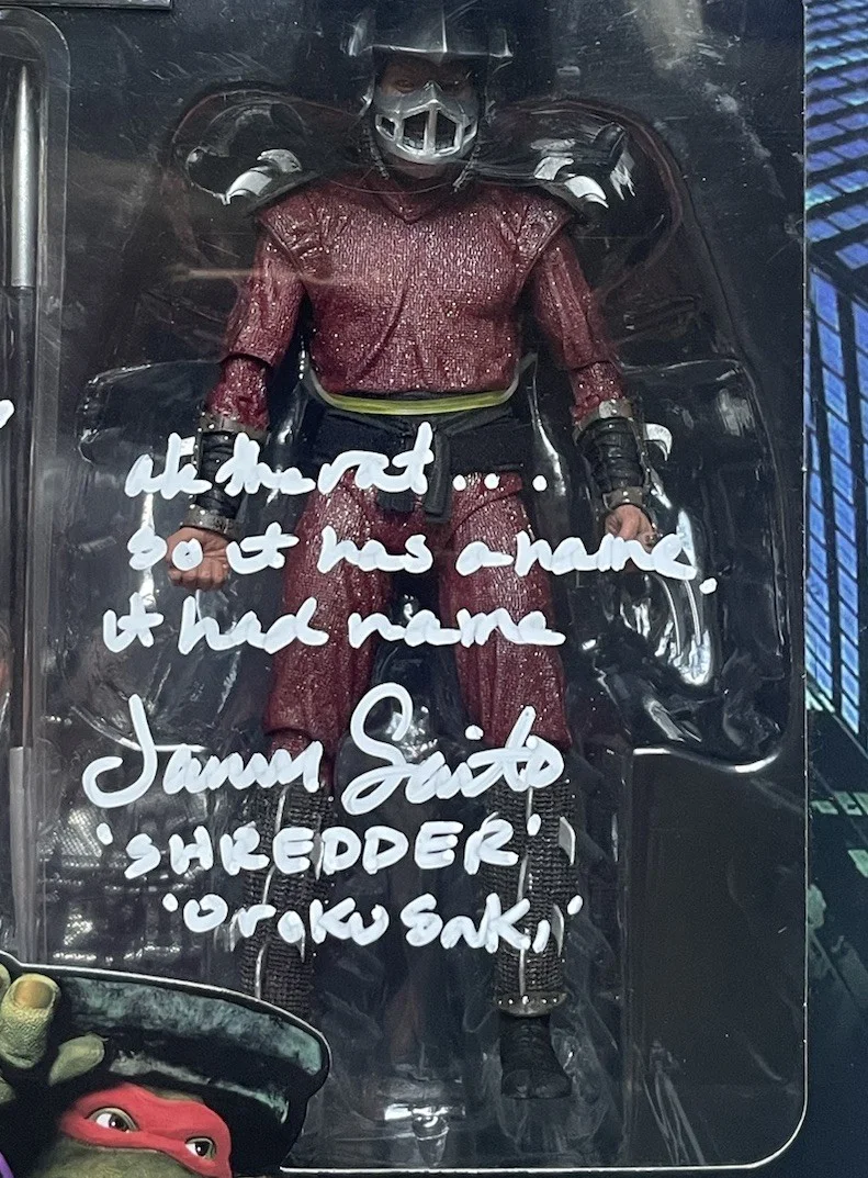James Saito — Kevin Clash & James Saito NECA Figure JSA Authentic TMNT Shredder Splinter, изображение 5