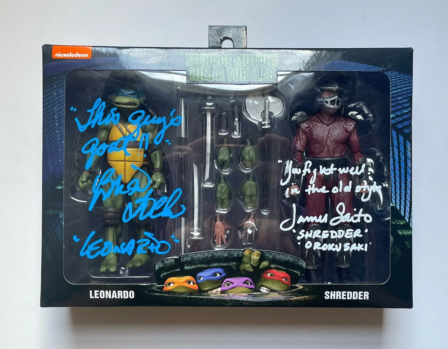 James Saito — Brian Tochi & James Saito NECA Figure JSA Authentic TMNT Shredder Leonardo, изображение 3