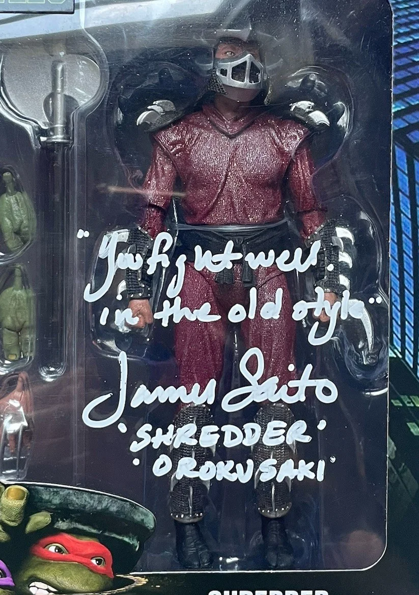 James Saito — Brian Tochi & James Saito NECA Figure JSA Authentic TMNT Shredder Leonardo, изображение 5