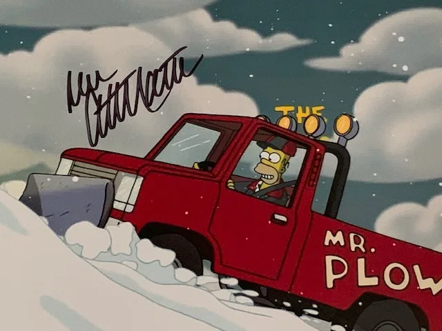 DAN CASTELLANETA — DAN CASTELLANETA VOICE OF HOMER SIMPSON SIGNED 8x10 MR. PLOW!