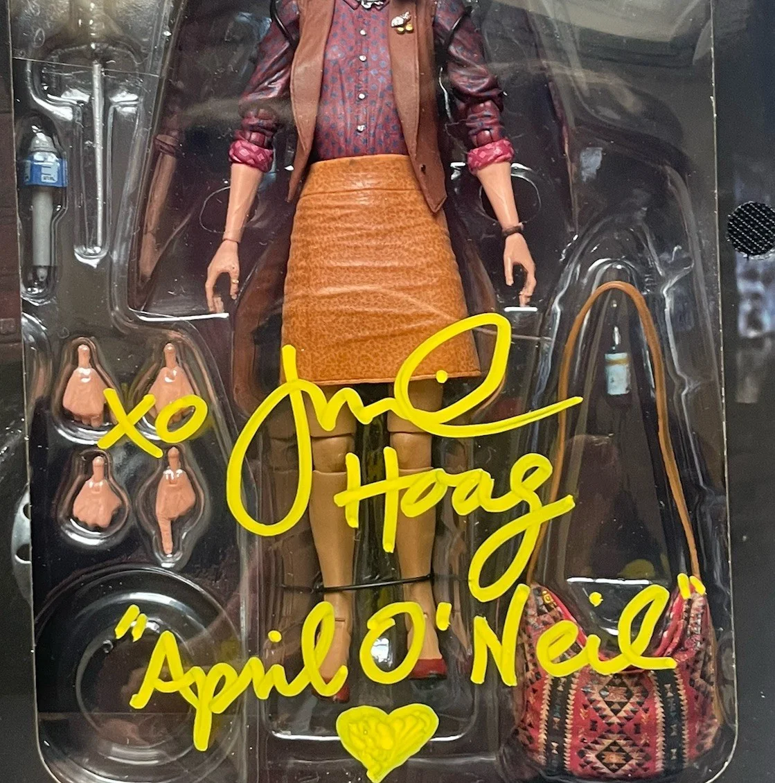 Judith Hoag — Judith Hoag Hand Signed NECA JSA Authentic Actress April O’neil TMNT, image 2
