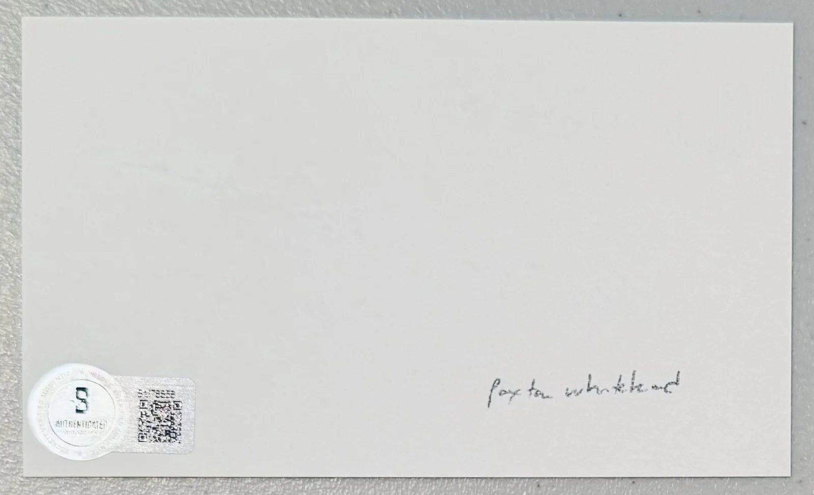 Paxton Whitehead Signed Autographed 3x5 Card BAS Beckett Cert Back To School, изображение 2