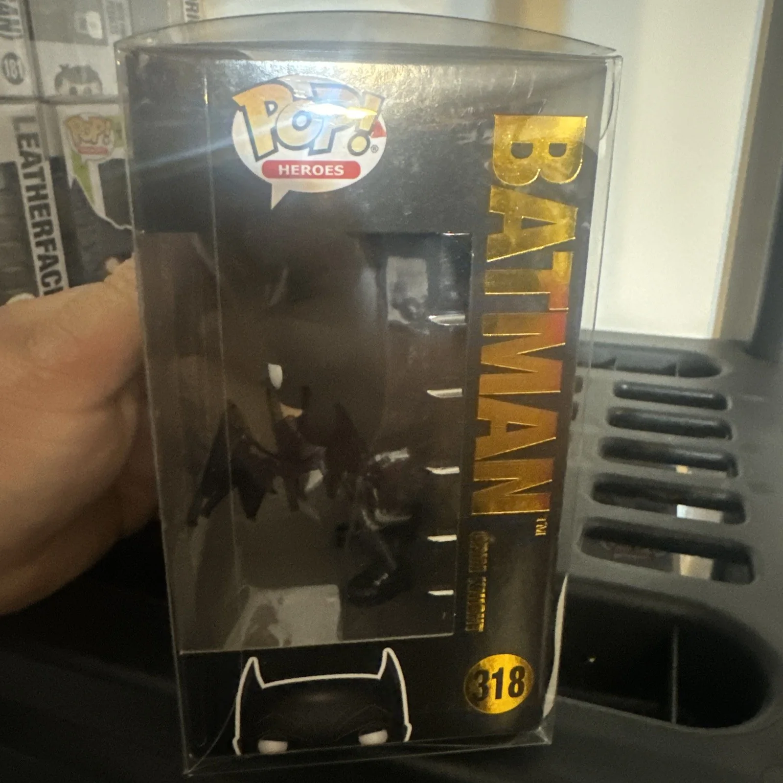 Jeffrey Nodelman — Jeffery Nodelman Signed and sketched Funko Pop 318 Batman Autograph, image 3