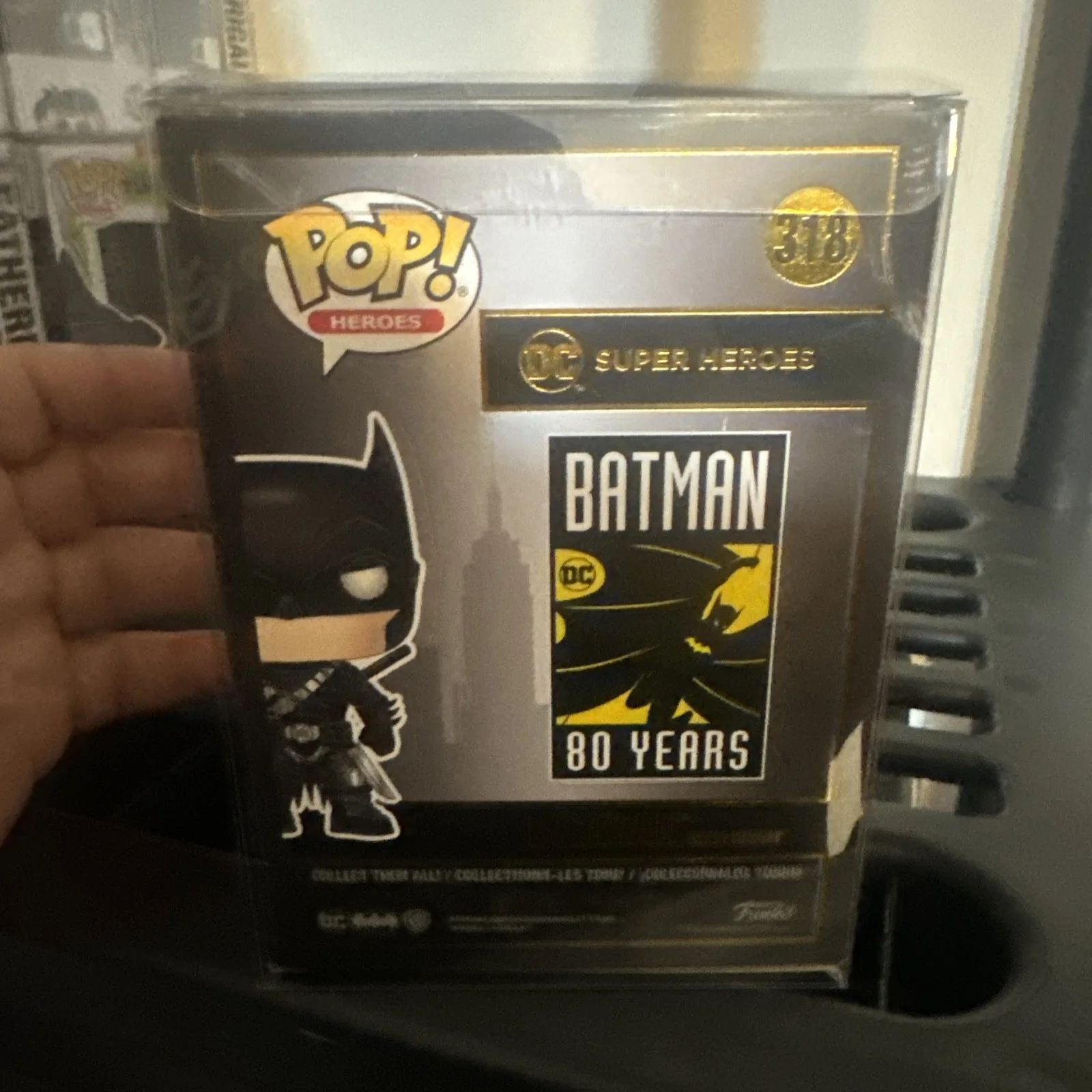 Jeffrey Nodelman — Jeffery Nodelman Signed and sketched Funko Pop 318 Batman Autograph, image 4