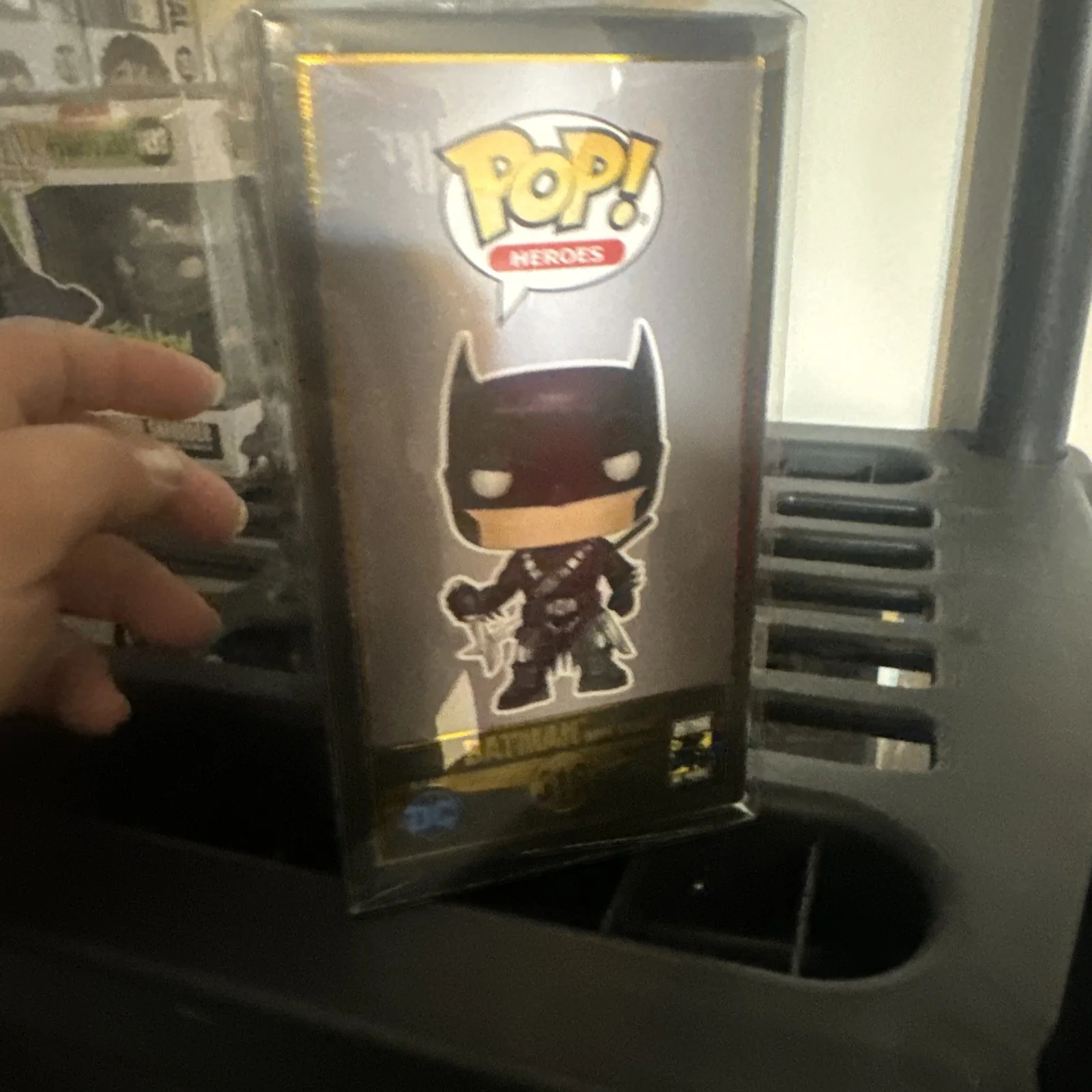 Jeffrey Nodelman — Jeffery Nodelman Signed and sketched Funko Pop 318 Batman Autograph, image 5