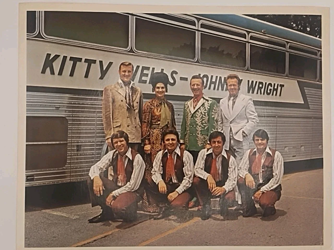 ​KITTY WELLS Johnny Wright Bobby Wright Wayne Money Jimmie Crawford Signed Photo, изображение 3