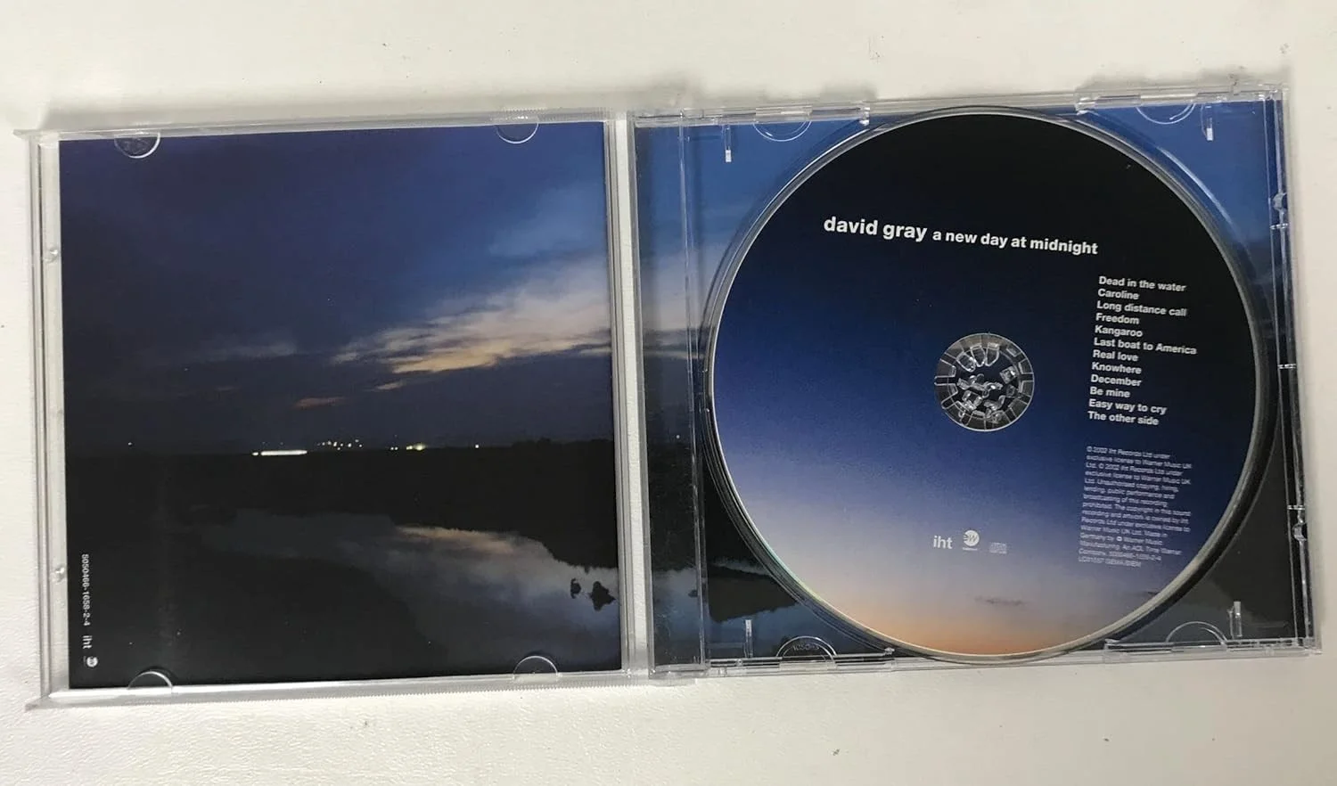 David Gray Signed Autographed "A New Day at Midnight" Music CD Compact Disc, image 2
