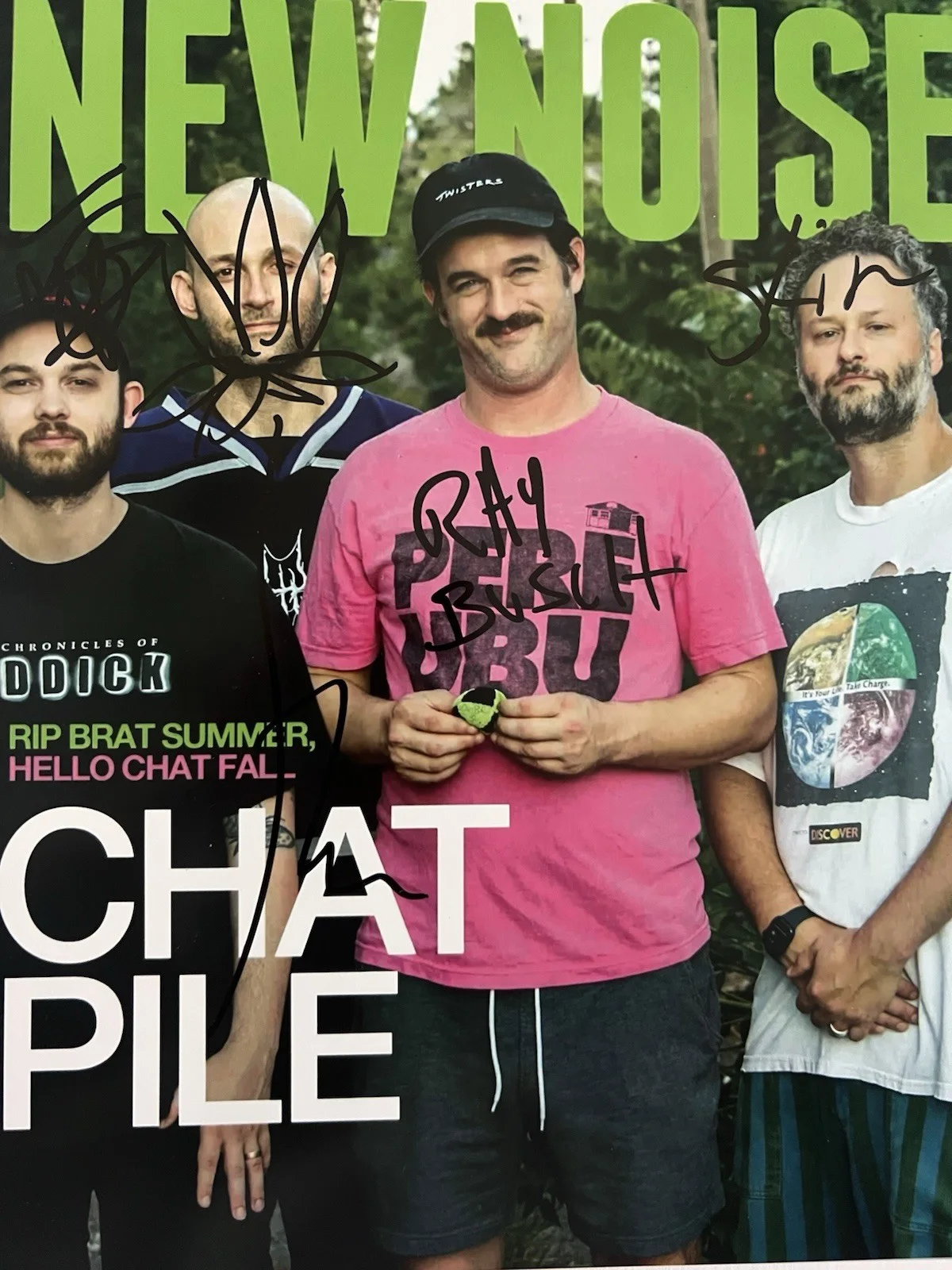Chatpile Band Signed 8x10 Photo Sludge Metal Rock Autograph Raygun Busch Stin, изображение 2