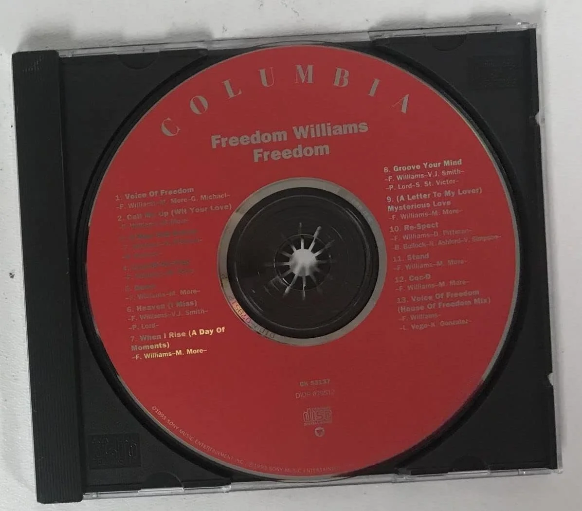 Freedom Williams Signed Autographed "Freedom" Music CD Compact Disc, image 2