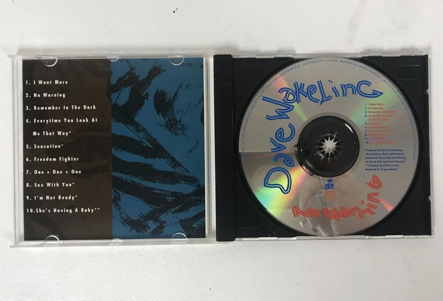 Dave Wakeling Signed Autographed "No Warning" Music CD Compact Disc, image 2