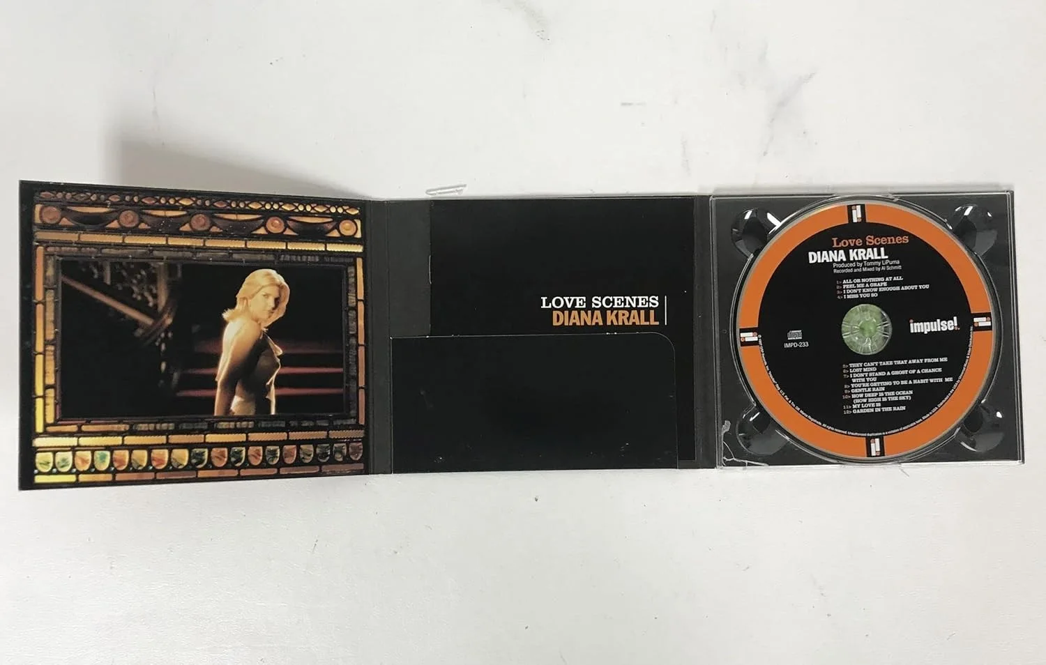 Diana Krall Signed Autographed "Love Scenes" Music CD Compact Disc, image 2