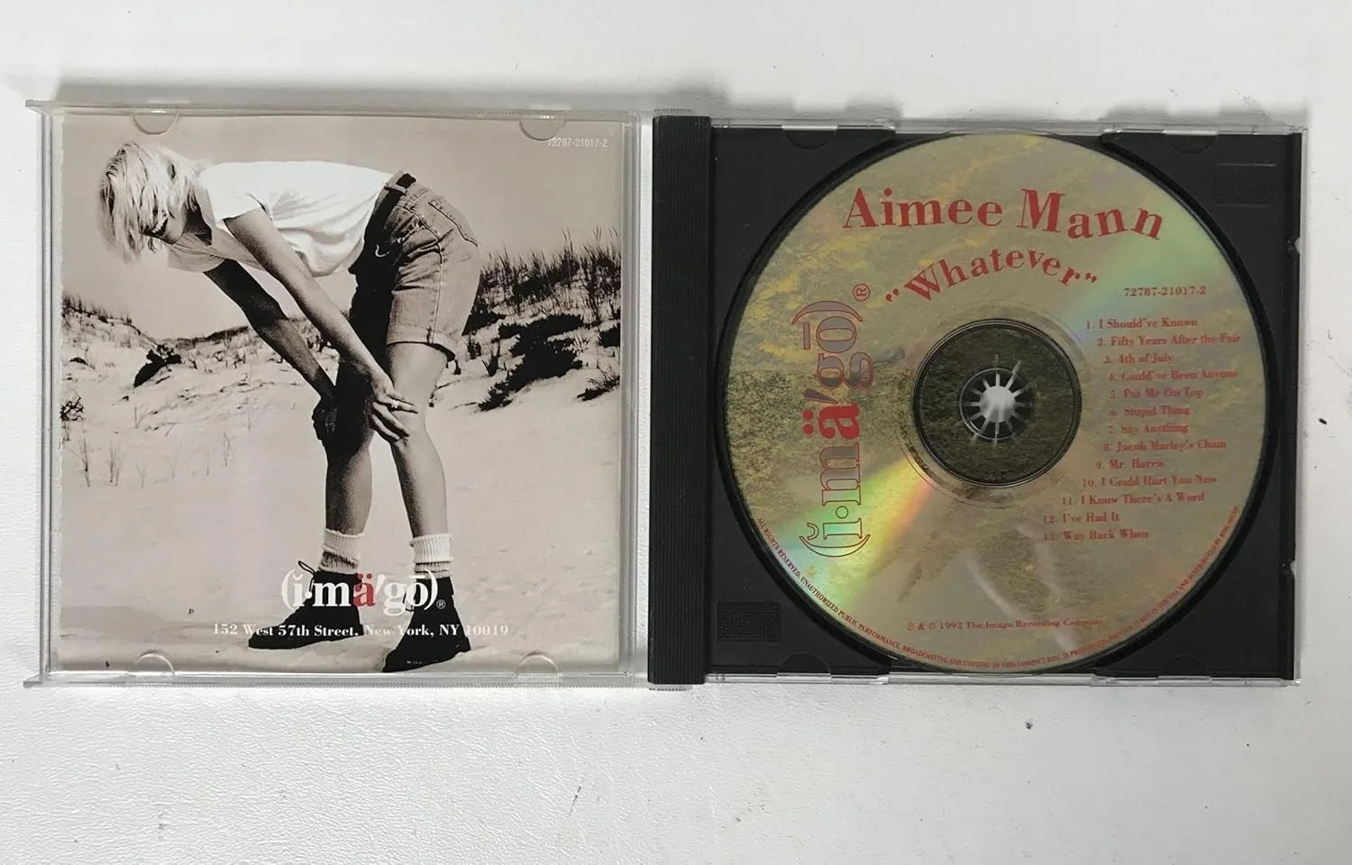 Aimee Mann Signed Autographed "Whatever' Music CD Compact Disc, image 2