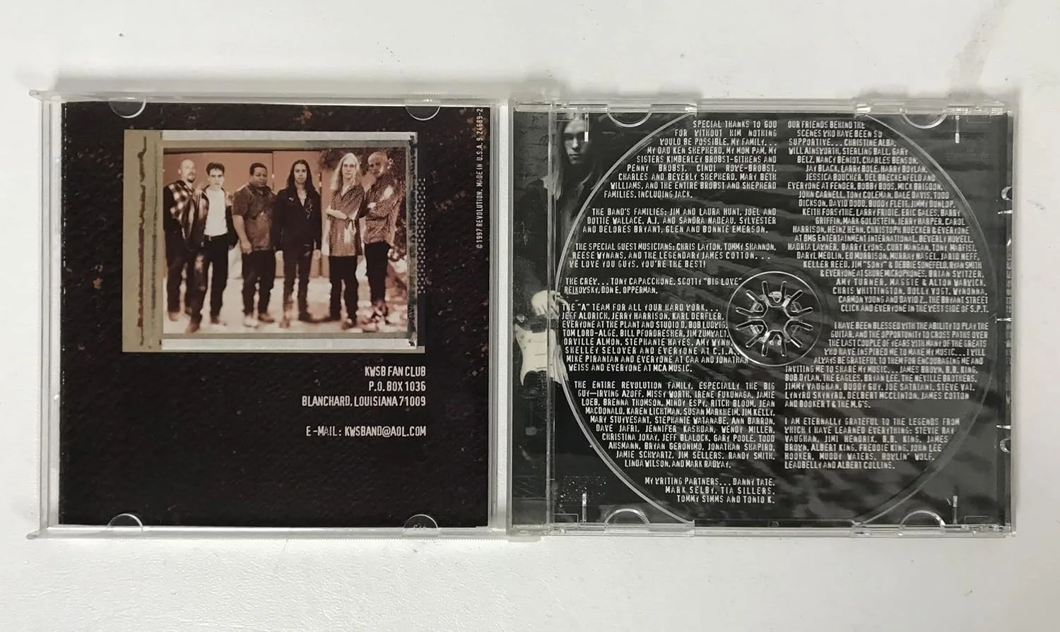 Kenny Wayne Shepherd Signed Autographed 'Trouble Is" Music CD Cover, image 2