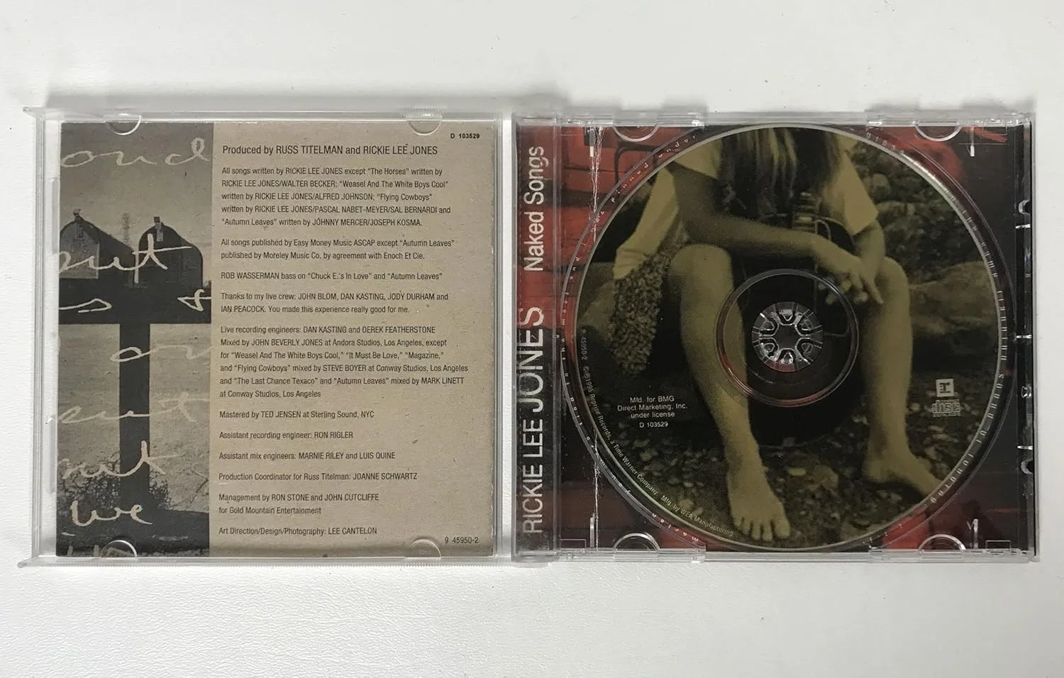 Rickie Lee Jones Signed Autographed "Naked Songs" Music CD Compact Disc, image 2