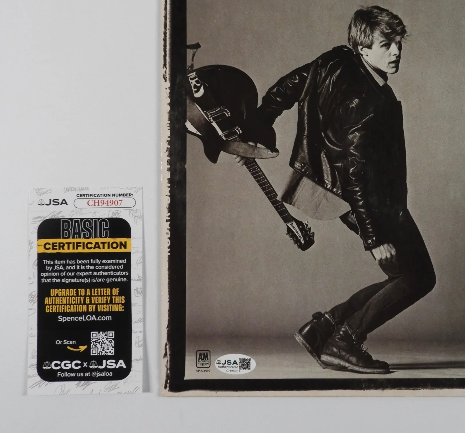 Bryan Adams JSA Signed Autograph Album Vinyl Record Cuts Like A Knife, изображение 3